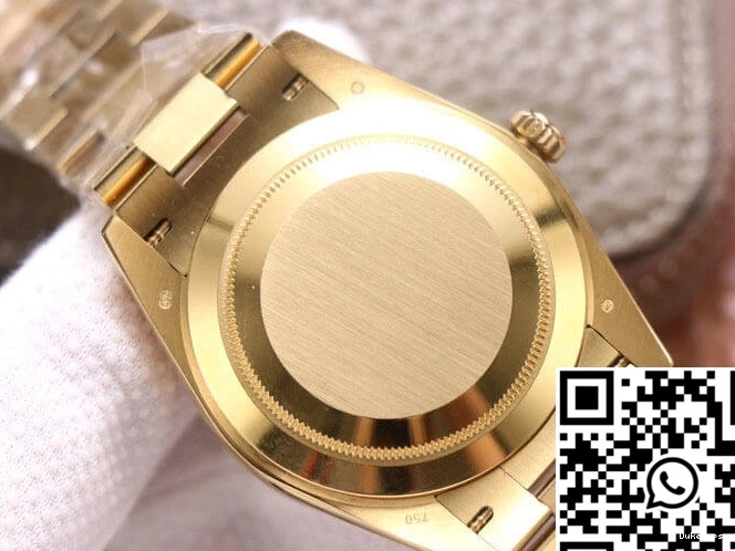 18ct M228348RBR-0002 Gold Effortless 989 Day EW Factory Date Rolex 0716